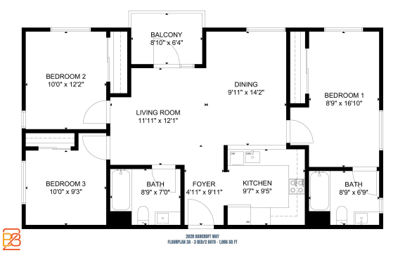 a floor plan of a house