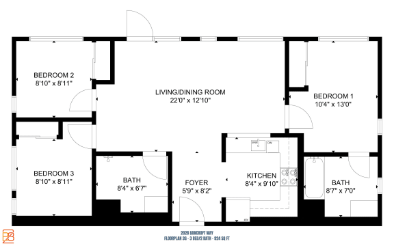 a floor plan of a house