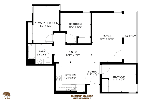 a floor plan of a house
