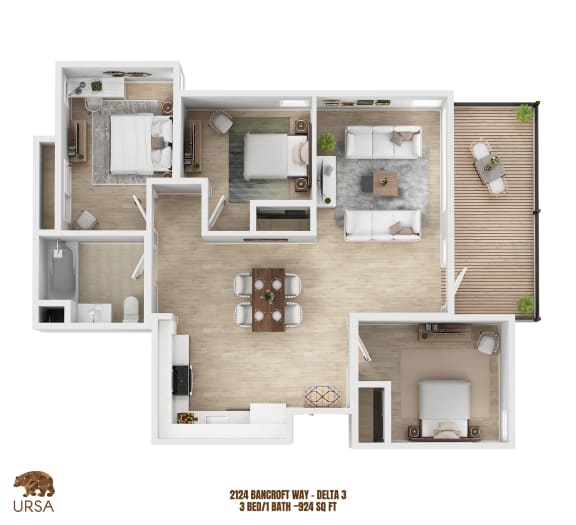 a floor plan of the residence