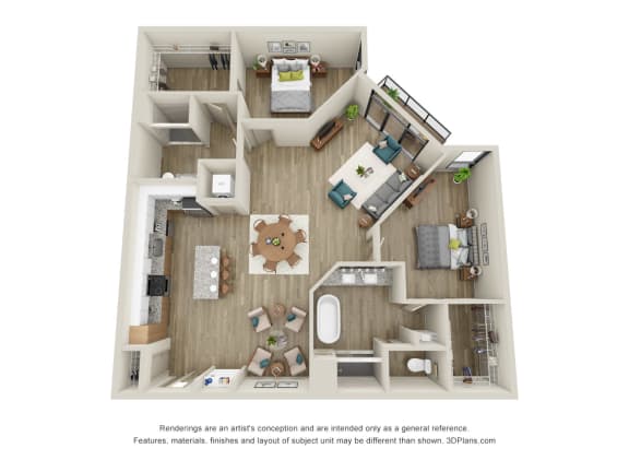 Superior II - 2 Bed, 2 Bath with Balcony - Downtown Kalamazoo, MI Apartments - 400 Rose