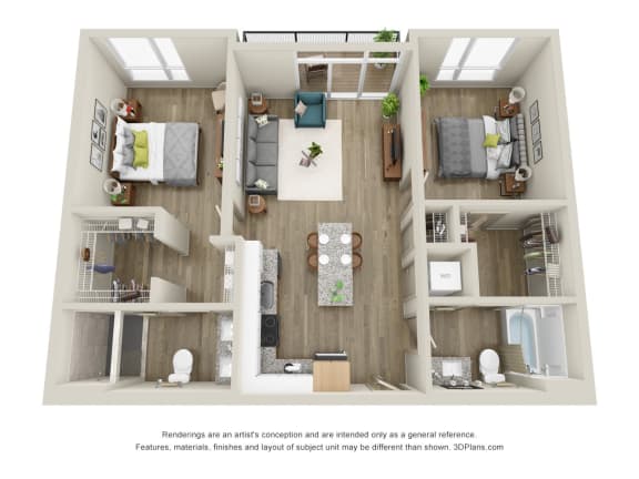 Arcadia - 2 Bed, 2 Bath with Balcony - Downtown Kalamazoo, MI Apartments - 400 Rose