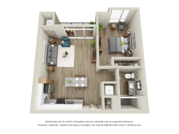 Barlow - 1 Bed, 1 Bath with Balcony - Downtown Kalamazoo, MI Apartments - 400 Rose