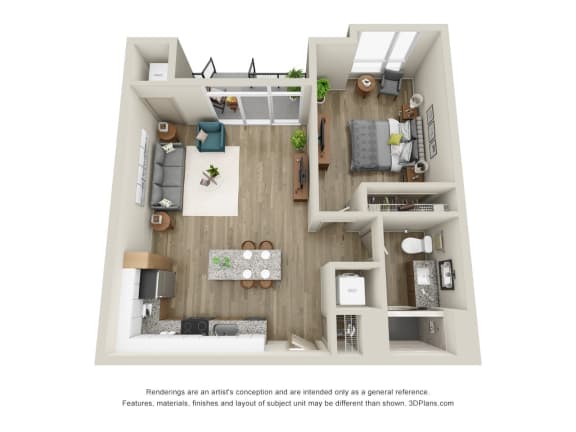Barlow - 1 Bed, 1 Bath with Walkout - Downtown Kalamazoo, MI Apartments - 400 Rose