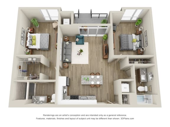 Bella Vista - 2 Bed, 2 Bath with Walkout - Downtown Kalamazoo, MI Apartments - 400 Rose