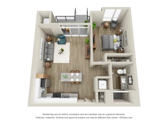 Dayton - 1 Bed, 1 Bath with Walkout - Downtown Kalamazoo, MI Apartments - 400 Rose