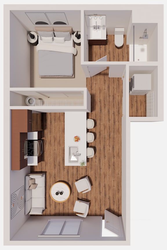 A1 Floor Plan at The Landing at Hub City, Plymouth, WI 53073