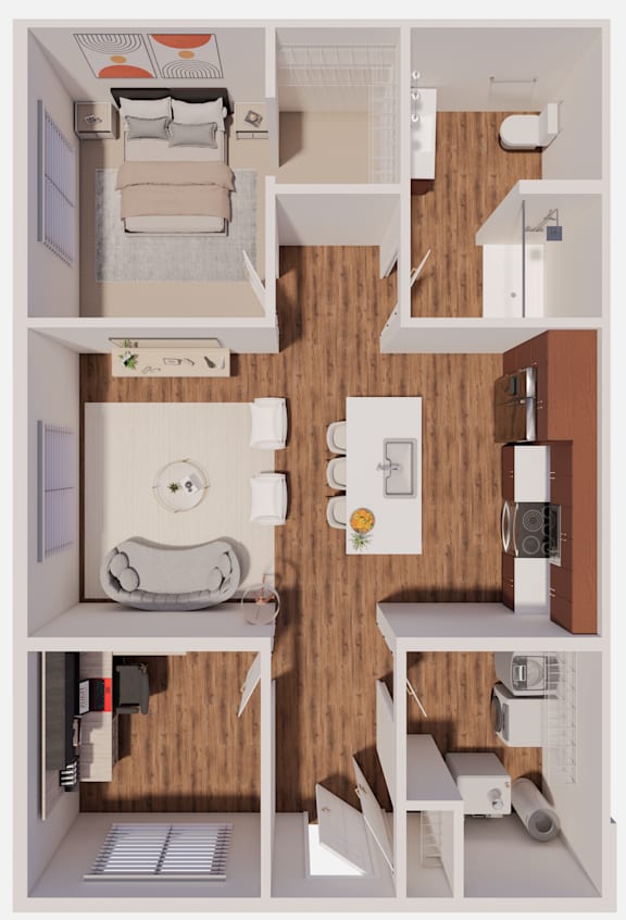 C1A Floor Plan at The Landing at Hub City, Plymouth, WI 53073