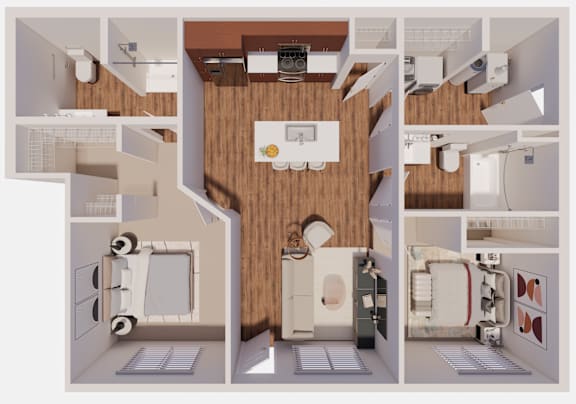 D1A Floor Plan at The Landing at Hub City, Plymouth, WI
