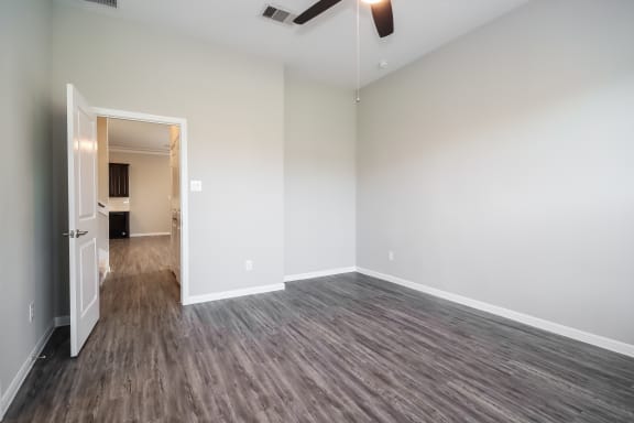 Spacious Bedroom with Ceiling Fan