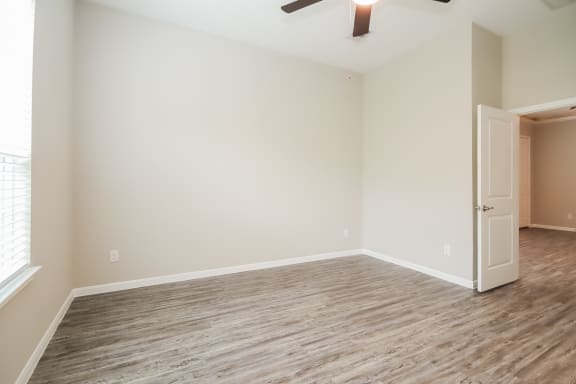 Spacious Bedroom with Ceiling Fan