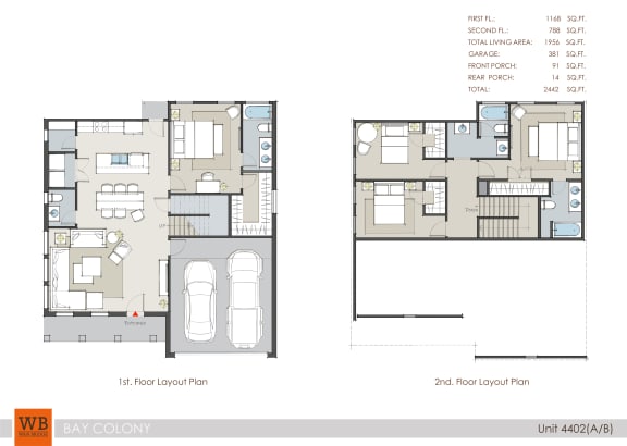 4402 Floor Plan at Bay Colony West, League City