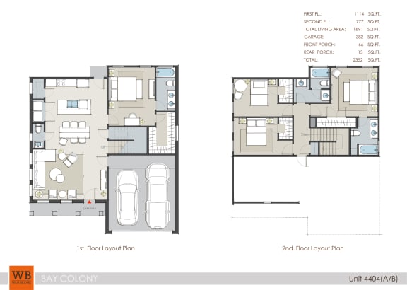 4404 Floor Plan at Bay Colony West, Texas, 77539