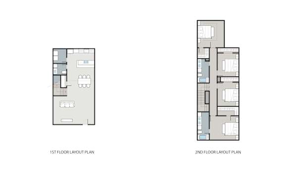 Two floor plan diagrams for a building.