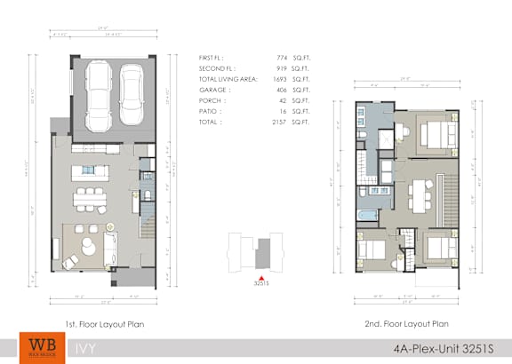 A floor plan for a 4A-Plex-Unit 3251S shows the layout for the first and second floors.