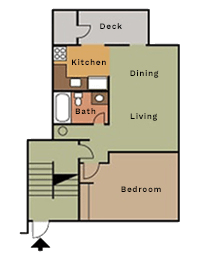  Floor Plan 1 Bedroom 1 Bathroom