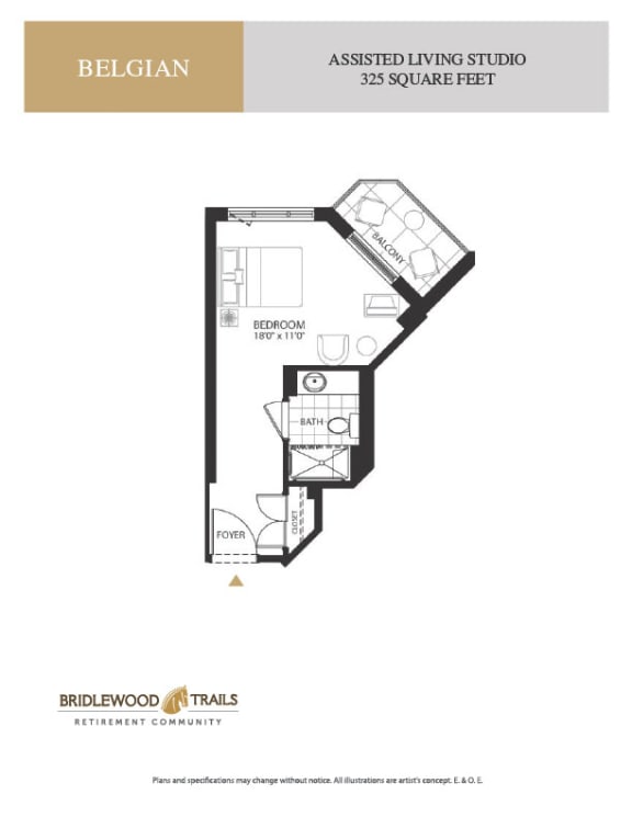 a floor plan of a bedroom apartment