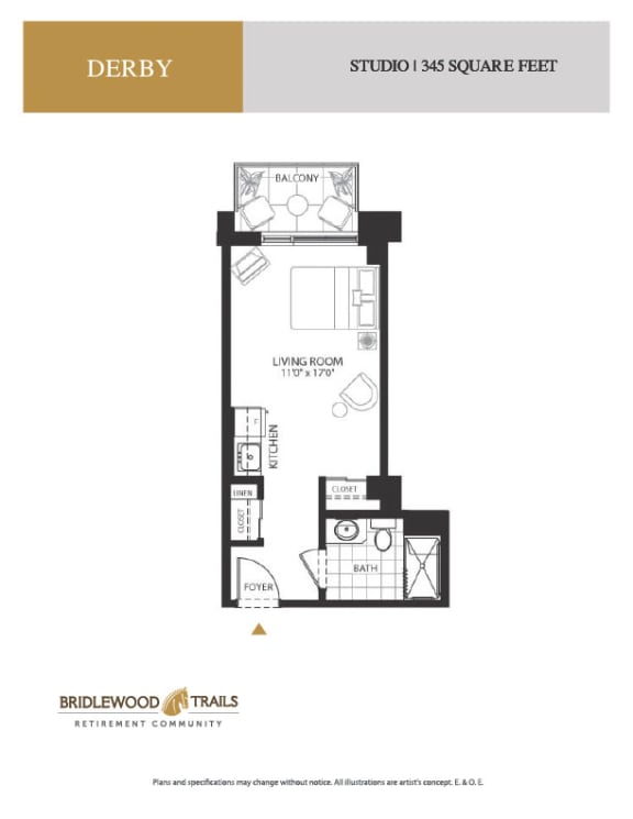 a floor plan of a bedroom apartment