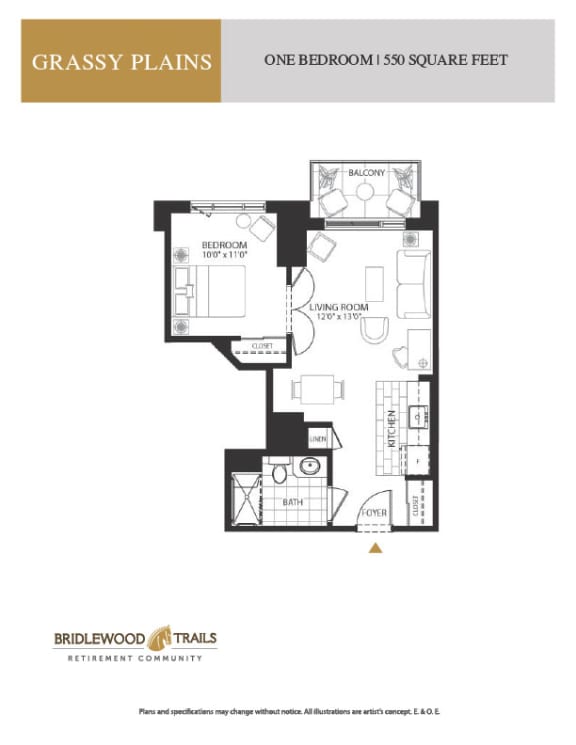 a floor plan of a bedroom apartment