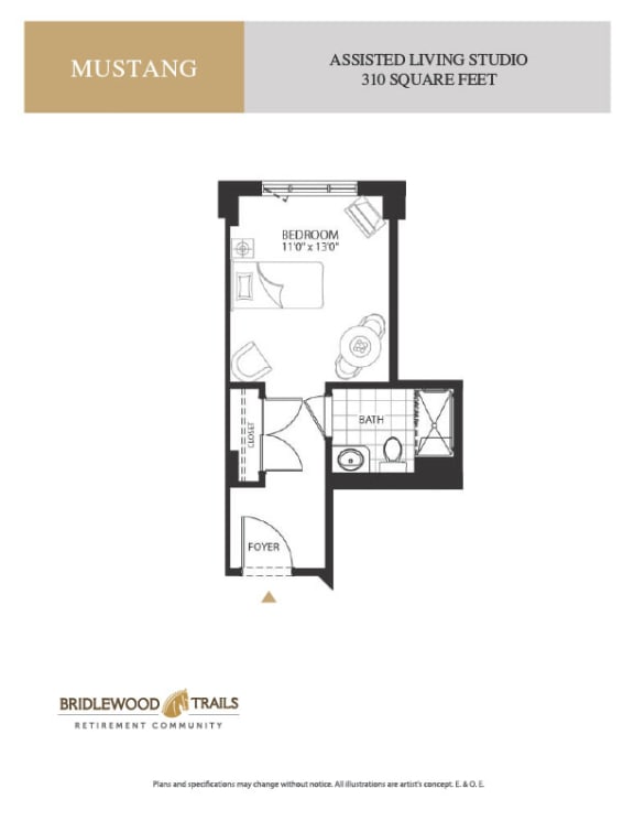 a floor plan of a bedroom apartment
