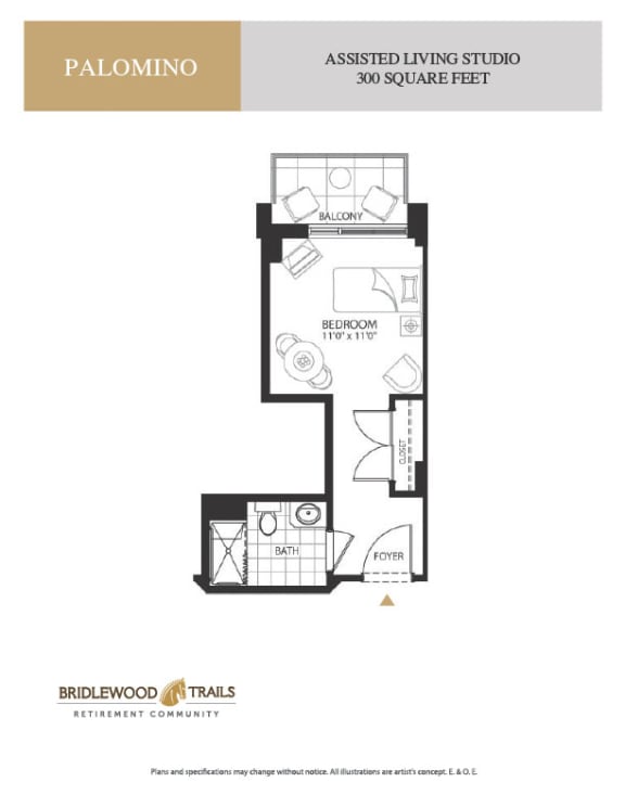 a floor plan of a bedroom apartment