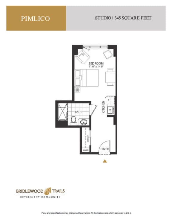 a floor plan of a bedroom apartment