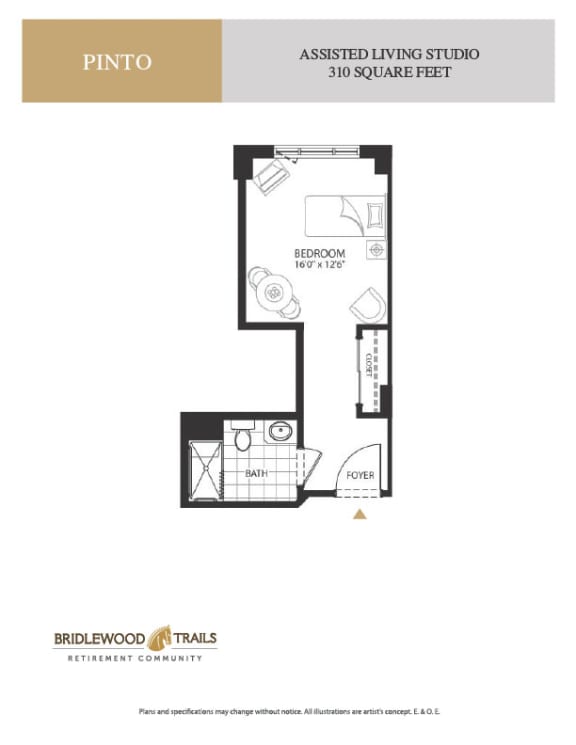 a floor plan of a bedroom apartment
