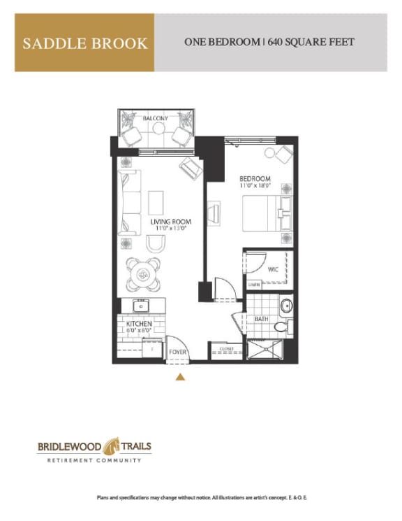 a floor plan of a bedroom apartment