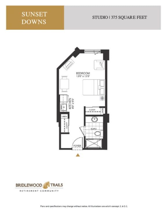 a floor plan of a bedroom apartment