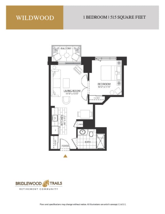 a floor plan of a bedroom apartment