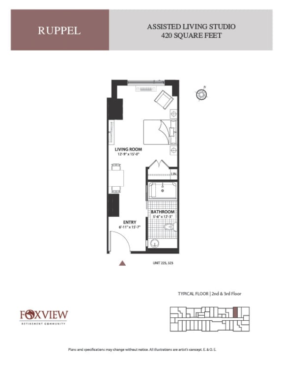 a floor plan of a bedroom apartment