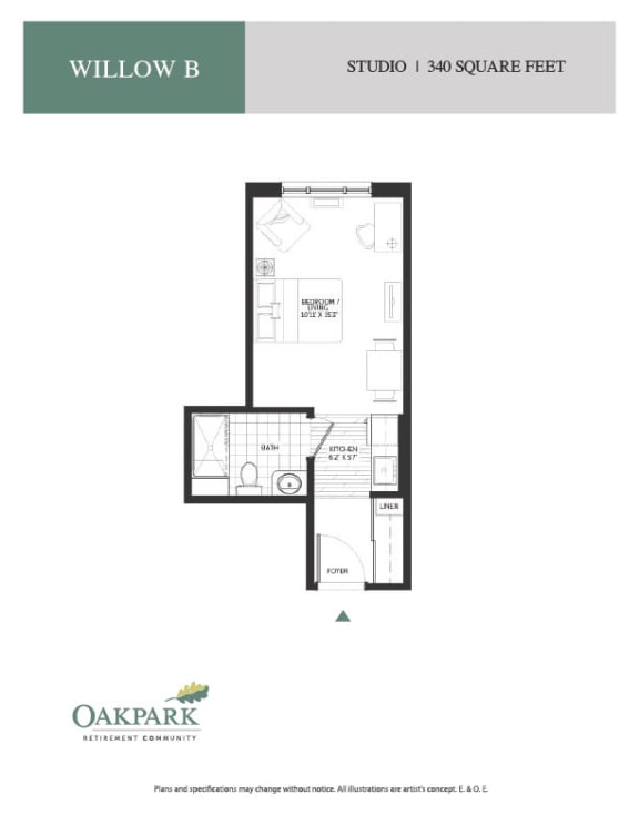 a floor plan of a bedroom apartment