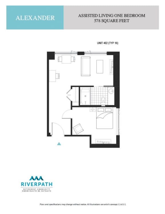 a floor plan of a bedroom apartment