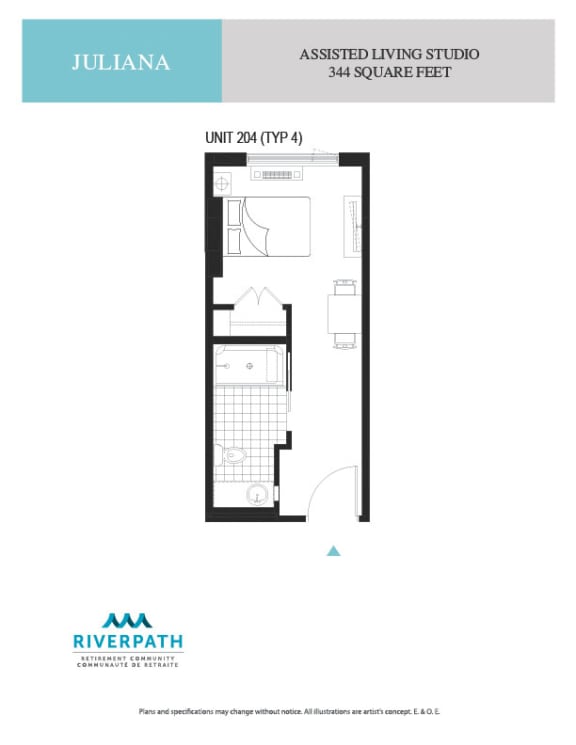 a floor plan of a bedroom apartment