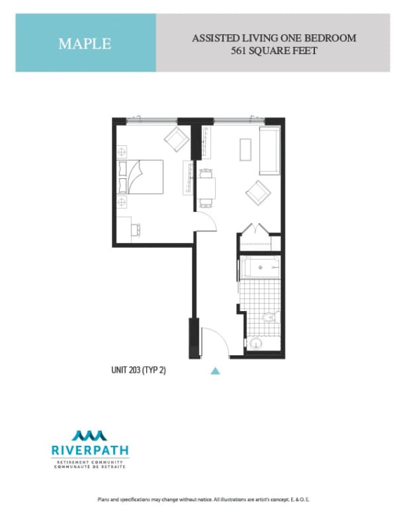 a floor plan of the apartment