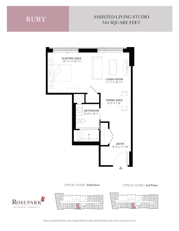 a floor plan of a studio apt with roommates
