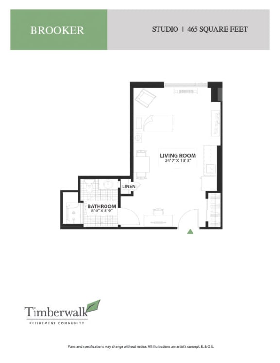 a floor plan of a bedroom apartment