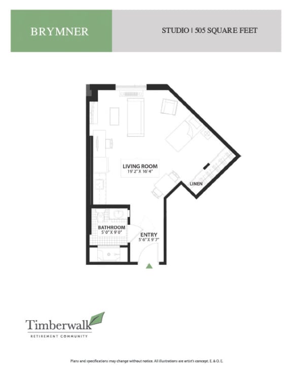 a floor plan of a bedroom apartment