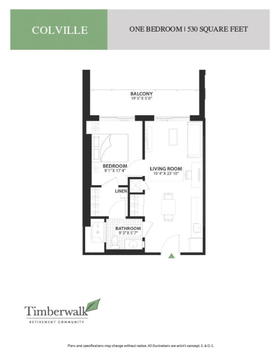 a floor plan of a bedroom apartment