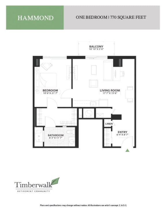 a floor plan of a bedroom apartment