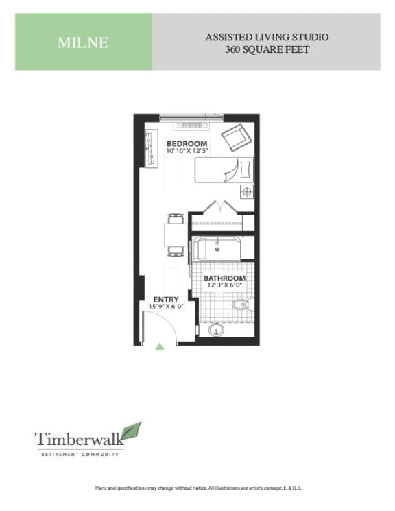 a floor plan of a bedroom apartment