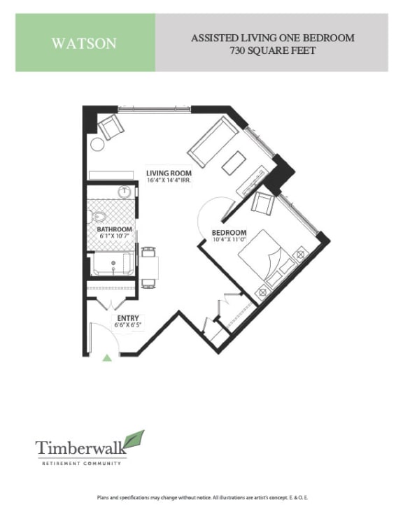 a floor plan of a bedroom apartment