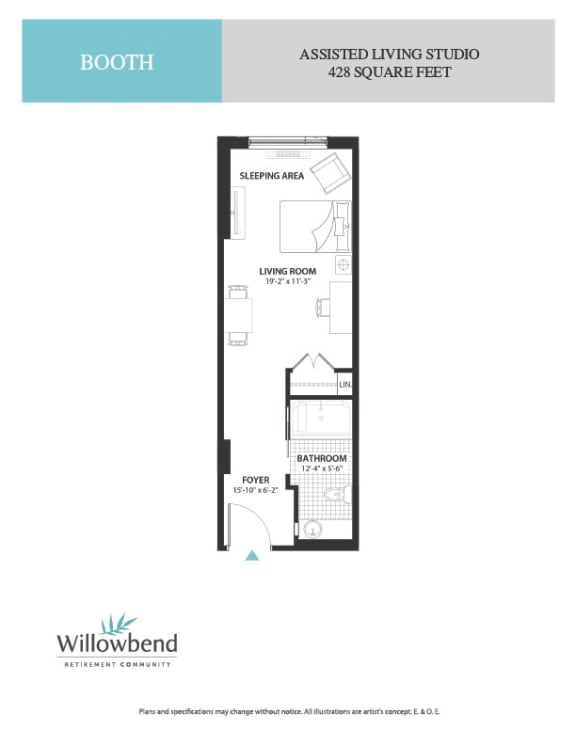 a floor plan of a bedroom apartment