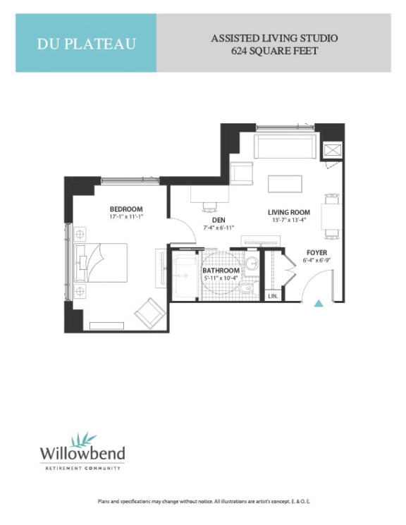 a floor plan of a bedroom apartment