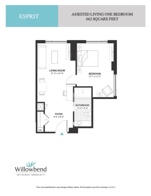 a floor plan of a bedroom apartment