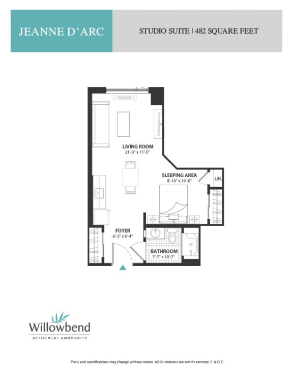 a floor plan of willow bend apartments