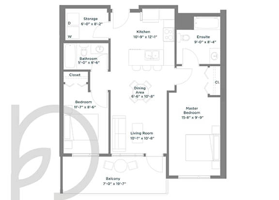 a floor plan of a house with an open floor plan