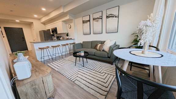 1 bedroom living room