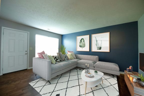 Norwegian Living Room Staged
