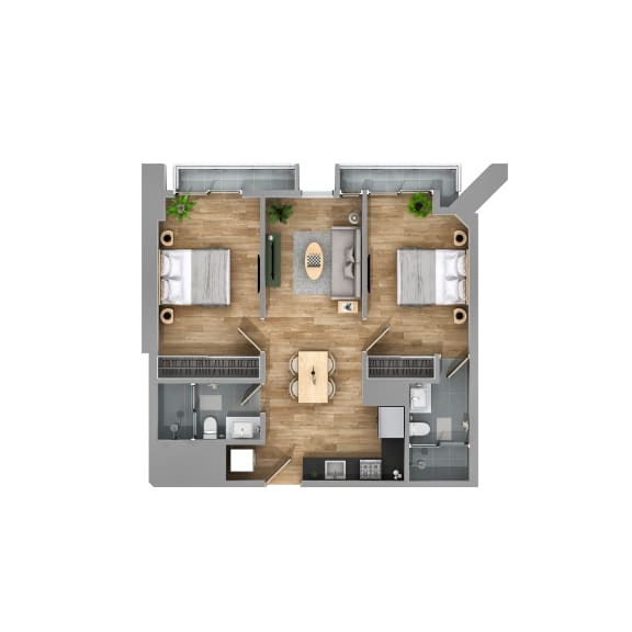 bedroom floor plan an in 1 bed 1 bath